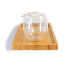 Small Double Wall Glass Tea Pitcher 小品玻璃茶海 （公道杯）
