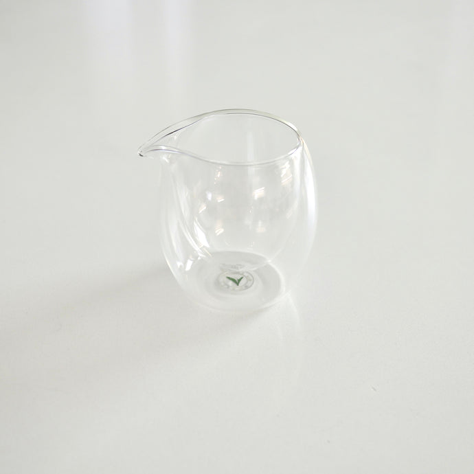 Small Double Wall Glass Tea Pitcher 小品玻璃茶海 （公道杯）