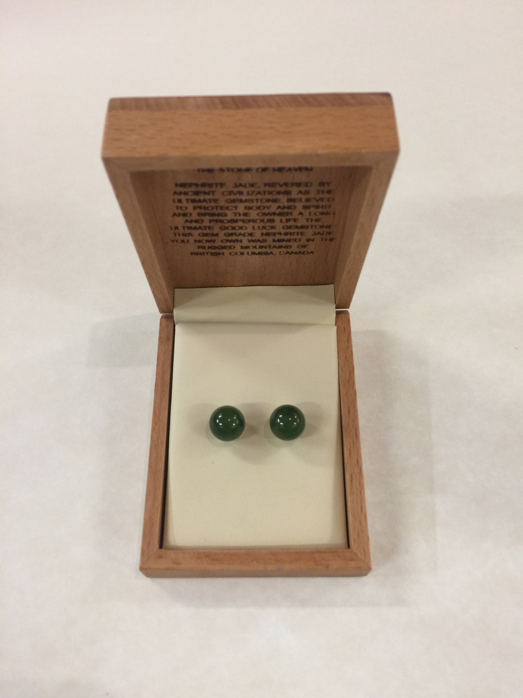 Jade Stud Large