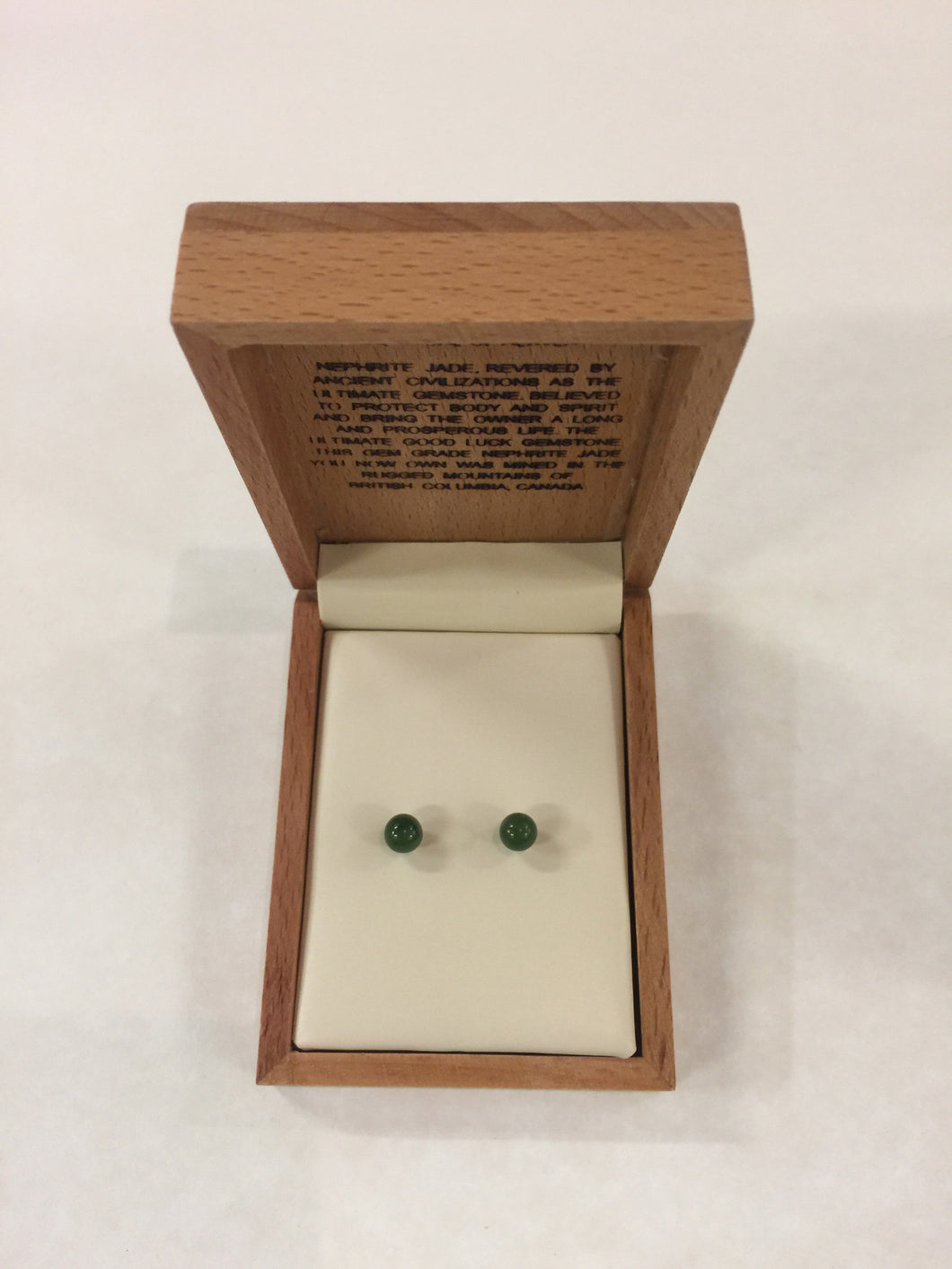 Jade Ball Stud Small